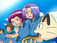 EP426 Meowth, Jessie y James en clase de artes marciales