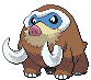 Imagen de Mamoswine hembra en Pokémon Negro y Blanco