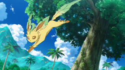 Pokémon - Leafeon 🍃 Leafeon es la evolución de tipo planta de eevee.  Leafeon se siente más identificado con la naturaleza que con el ser…