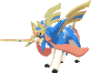 Imagen de Zacian en Pokémon Sol y Pokémon Luna