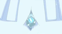 Abomasnowita en el relicario del Abomasnow de Wulfric/Édel.