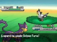 Liepard usando golpes furia en la quinta generación.