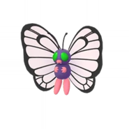 Imagen de Butterfree variocolor macho en Pokémon: Let's Go, Pikachu! y Pokémon: Let's Go, Eevee!, 