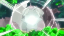 Minccino de Bianca/Bel usando vozarrón.