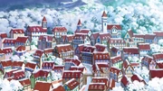 Ciudad puntaneva/ Snowpoint en el anime