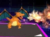 Charizard usando lanzalamas