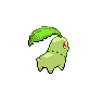 Imagen posterior de Chikorita macho o hembra en la quinta generación