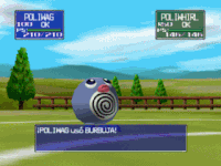 Poliwag usando burbuja en Pokémon Stadium.