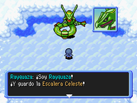 Rayquaza en Escalera Celeste