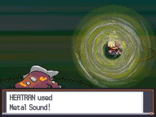 Heatran usando eco metálico en la cuarta generación.