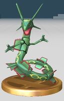 Trofeo de Rayquaza en Brawl.