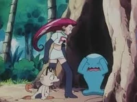 Wobbuffet de Jessie usando venganza.