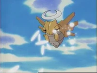 ... pero Shedinja destruye como si nada el clavo cañón de Corsola.