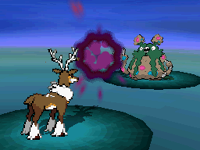 Sawsbuck usando bola sombra en la quinta generación.