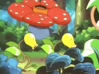 Entrenadores Pokemons - #45 Vileplume es un Pokémon de tipo planta/veneno  introducido en la primera generación. Es una de las dos evoluciones  posibles de Gloom. Vileplume posee los pétalos de flor más