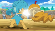 Scraggy vs. Simipour