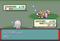 RZEGranizo.png (5 kB) Castform usando granizo en la tercera generación.