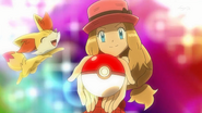 EP851 Serena y su nuevo Pokémon