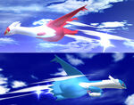 Latios y Latias en Brawl.