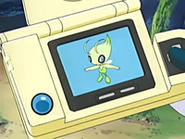 EP432 Celebi en la Pokédex