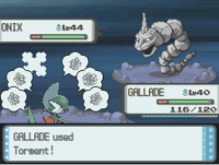 DPP tormento.png (12 kB) Gallade usando tormento en la cuarta generación.