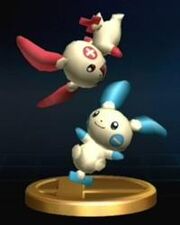 Plusle y Minun Trofeo SSBB