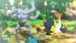 EP839 Machamp vs Hariyama