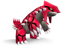 Art oficial de Groudon en Brawl.