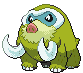 Imagen de Mamoswine variocolor hembra en Pokémon Negro y Blanco