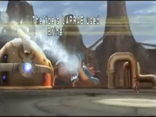 Lapras usando salmuera en Pokémon Battle Revolution.