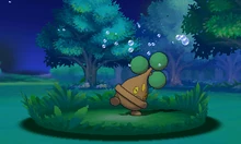 Bonsly usando llanto falso en la sexta generación.