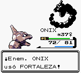 Onix usando fortaleza en la segunda generación.