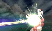 Spinda usando rayo carga en la sexta generación.