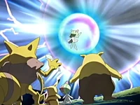 Un Kirlia usando reflejo.