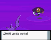 Crobat usando mal de ojo en la cuarta generación