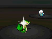 Snivy usando malicioso en la quinta generación.