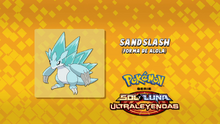 Sandslash de Alola.