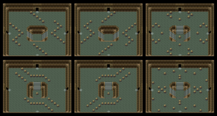 Cuartos aleatorios entre el primer y el segundo pilar.