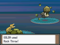 Golem usando lanzarrocas en la cuarta generación