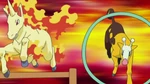 EP643 Rapidash y Girafarig