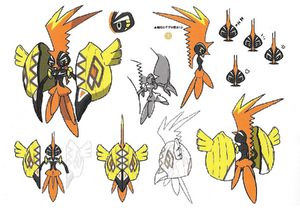 Bocetos de Tapu Koko