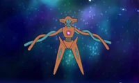 Aparición de Deoxys en el espacio exterior.