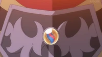 Gyaradosita en la placa del Gyarados de Lysandre/Lysson.
