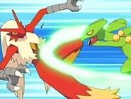 EP468 Sceptile de Ash usando hoja aguda