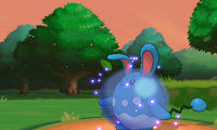 Azumarill usando rizo defensa en la sexta generación