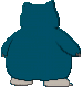 Imagen posterior de Snorlax en la sexta y séptima generación