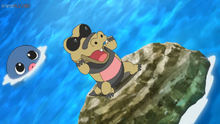 Sandile presumiendo de su fuerza.