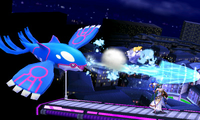 Kyogre usando hidrobomba en Super Smash Bros. 4.