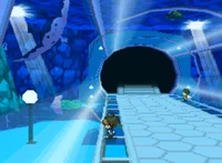 Rizzo en el interior del túnel. Se puede ver al frente un Mantine.