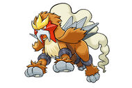 Entei en Pokémon Ranger: Trazos de Luz.